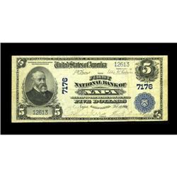 Napa, CA - $5 1902 Plain Back Fr. 598 The First NB Ch. 