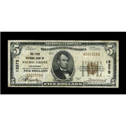 Pacific Grove, CA - $5 1929 Ty. 1 The First NB Ch. # 13 