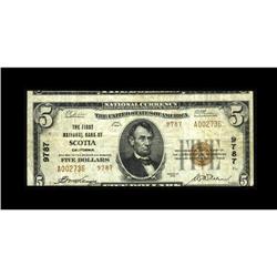 Scotia, CA - $5 1929 Ty. 2 The First NB Ch. # 9787Fine, 