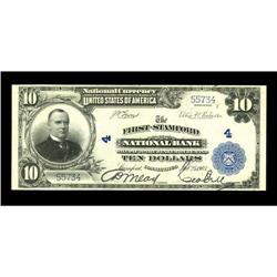 Stamford, CT - $10 1902 Plain Back Fr. 635 The First-St 