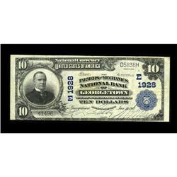 Georgetown, DC - $10 1902 Plain Back Fr. 628 The Farm 