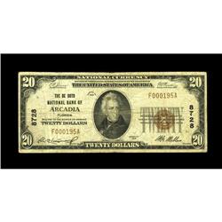 Arcadia, FL - $20 1929 Ty. 1 The De Soto National Bank 