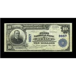 DeLand, FL - $10 1902 Plain Back Fr. 627 The First NB C 