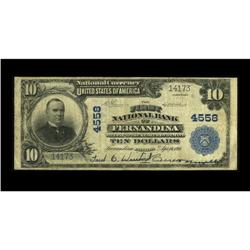 Fernandina, FL - $10 1902 Plain Back Fr. 627 The First 