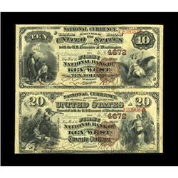 Key West, FL - $10-$20 1882 Brown Back Fr. 485/499 The 