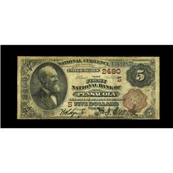 Pensacola, FL - $5 1882 Brown Back Fr. 477 The First NB 