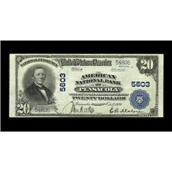 Pensacola, FL - $10 1902 Plain Back Fr. 633 The America 