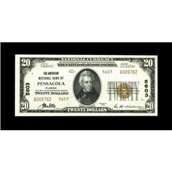 Pensacola, FL - $20 1929 Ty. 2 The American NB Ch. # 56 