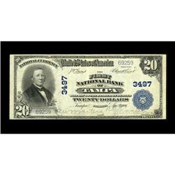 Tampa, FL - $20 1902 Plain Back Fr. 651 The First NB Ch 