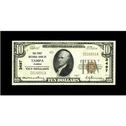 Tampa, FL - $10 1929 Ty. 1 The First NB Ch. # 3497This 