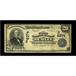 Dublin, GA - $20 1902 Plain Back Fr. 650 The First NB C 