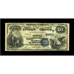 Honolulu, HI - $10 1882 Date Back Fr. 545 The First NB 