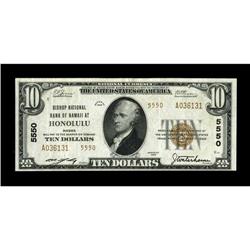 Honolulu, HI - $10 1929 Ty. 2 Bishop NB of Hawaii at Ho 