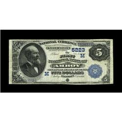Amboy, IL - $5 1882 Value Back Fr. 574 The First NB Ch. 