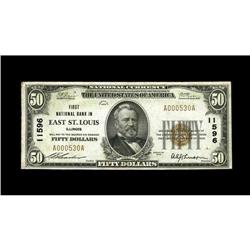 East Saint Louis, IL - $50 1929 Ty. 1 The First NB Ch. 