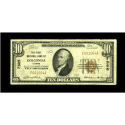 Golconda, IL - $10 1929 Ty. 1 The First NB Ch. # 7385A 