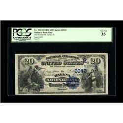 Havana, IL - $20 1882 Date Back Fr. 552 The Havana NB C 