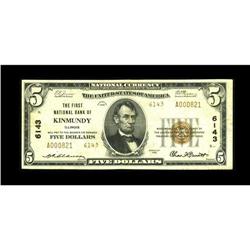 Kinmundy, IL - $5 1929 Ty. 2 The First NB Ch. # 6143Thi 