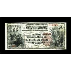 Monmouth, IL - $50 1882 Brown Back Fr. 515 The Second N 