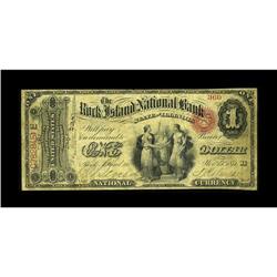 Rock Island, IL - $1 Original Fr. 382 The Rock Island N 