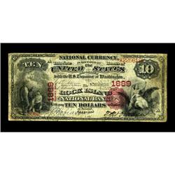 Rock Island, IL - $10 1875 Fr. 416 The Rock Island NB C 