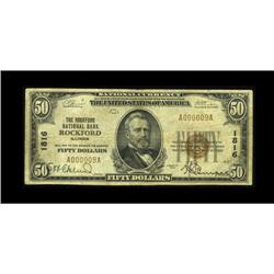 Rockford, IL - $50 1929 Ty. 1 The Rockford NB Ch. # 181 