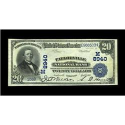 Taylorville, IL - $20 1902 Date Back Fr. 644 The Taylor 