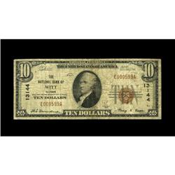Witt, IL - $10 1929 Ty. 1 The NB of Witt Ch. # 13144A v 