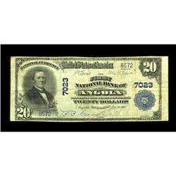 Angola, IN - $20 1902 Plain Back Fr. 650 The First NB C 