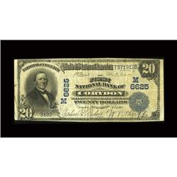 Corydon, IN - $20 1902 Plain Back Fr. 650 The First NB 