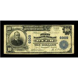 Dyer, IN - $10 1902 Plain Back Fr. 624 The First NB Ch. 