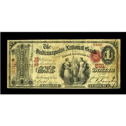 Indianapolis, IN - $1 Original Fr. 380 The Indianapolis 