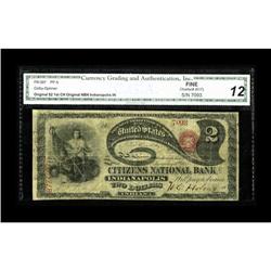 Indianapolis, IN - $2 Original Fr. 387 The Citizens NB 