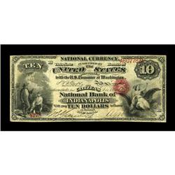 Indianapolis, IN - $10 Original Fr. 412 The Citizens NB 