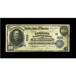 Indianapolis, IN - $100 1902 Date Back Fr. 689 The Indi 