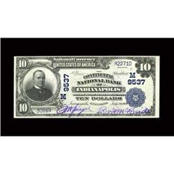 Indianapolis, IN - $10 1902 Plain Back Fr. 626 The Cont 
