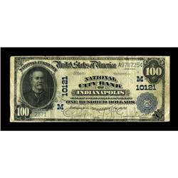 Indianapolis, IN - $100 1902 Date Back Fr. 693 National 