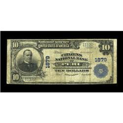 Peru, IN - $10 1902 Plain Back Fr. 628 The Citizens NB 