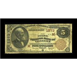 Vincennes, IN - $5 1882 Brown Back Fr. 472 The First NB 