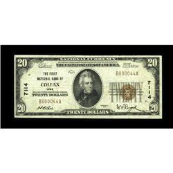 Colfax, IA - $20 1929 Ty. 1 The First NB Ch. # 7114This 