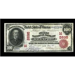 Davenport, IA - $100 1902 Red Seal Fr. 686 The First NB 