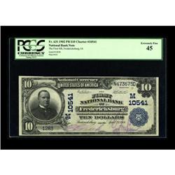 Fredericksburg, IA - $10 1902 Plain Back Fr. 631 The Fi 