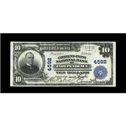 Independence, KS - $10 1902 Plain Back Fr. 632 Citizens 
