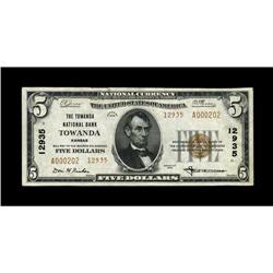 Towanda, KS - $5 1929 Ty. 2 The Towanda NB Ch. # 12935T 