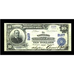 Washington, KS - $10 1902 Plain Back Fr. 624 The Washin 