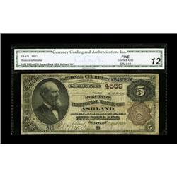 Ashland, KY - $5 1882 Brown Back Fr. 472 The Merchants 