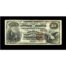 Louisville, KY - $10 1882 Brown Back Fr. 490 The Southe 