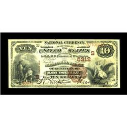 Louisville, KY - $10 1882 Brown Back Fr. 490 The NB of 