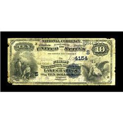 Lake Charles, LA - $10 1882 Date Back Fr. 539 The First 