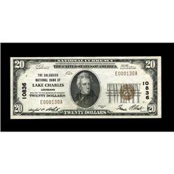 Lake Charles, LA - $20 1929 Ty. 1 The Calcasieu NB Ch. 